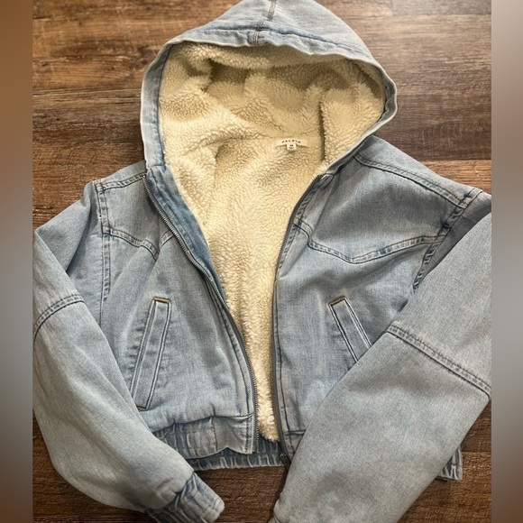 Jean warm Sherpa Jacket - Picture 1 of 4